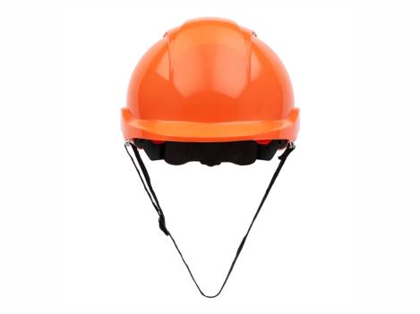 Nitras Head Protect 9500 Schutzhelm mit Größenregulierung und Kinnriemen, orange